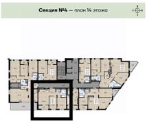 58,3 м², 2-комн. квартира, 14/14 этаж