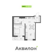 46,9 м², 1-комн. квартира, 20/24 этаж