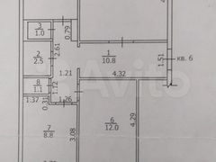 62,5 м², 3-комн. квартира, 2/5 этаж