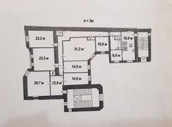 225 м², 6-комн. квартира, 7/7 этаж