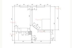 42 м², 1-комн. квартира, 4/5 этаж