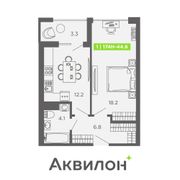 44,6 м², 1-комн. квартира, 4/16 этаж