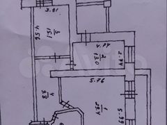 100 м², 2-комн. квартира, 4/6 этаж