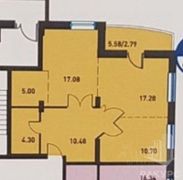 67 м², 3-комн. квартира, 1/26 этаж