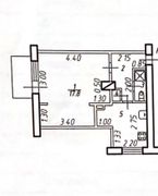 32 м², 1-комн. квартира, 3/3 этаж