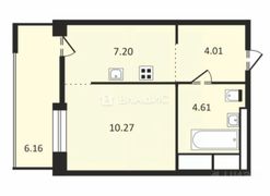 32,2 м², 1-комн. квартира, 3/24 этаж