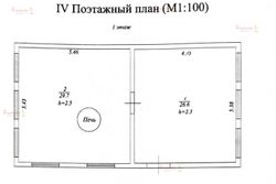 57,3 м², дом, с участком 4 сотки