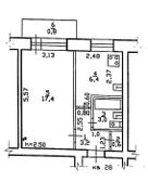 30,6 м², 1-комн. квартира, 3/5 этаж