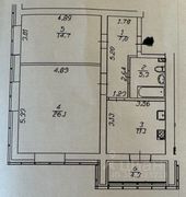 65 м², 2-комн. квартира, 16/19 этаж