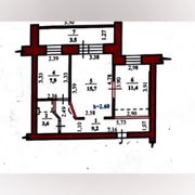 51 м², 2-комн. квартира, 7/9 этаж