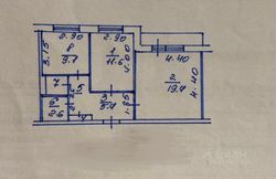 52 м², 2-комн. квартира, 6/8 этаж