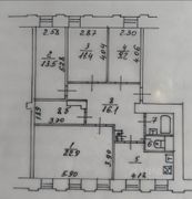 94,3 м², 4-комн. квартира, 4/4 этаж