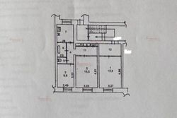 66 м², 3-комн. квартира, 1/2 этаж