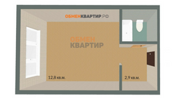 18,4 м², студия, 5/5 этаж