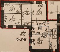 102,4 м², 5-комн. квартира, 2/7 этаж