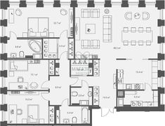 173,2 м², 3-комн. квартира, 7/20 этаж