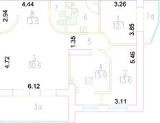 102,5 м², 3-комн. квартира, 8/14 этаж