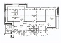 73 м², 3-комн. квартира, 8/9 этаж