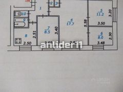 60,9 м², 4-комн. квартира, 1/5 этаж