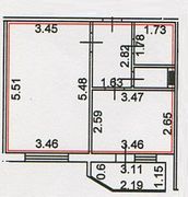 39 м², 1-комн. квартира, 3/10 этаж