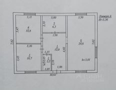 71 м², дом, с участком 8 соток