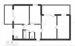 74,8 м², 4-комн. квартира, 8/9 этаж