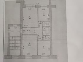 57,4 м², 3-комн. квартира, 3/5 этаж