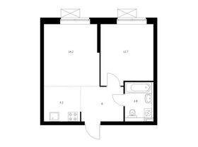 Продажа 2-комнатной квартиры 42 м², 22/33 этаж