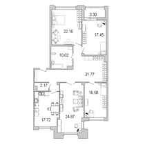 Продажа 4-комнатной квартиры 145,4 м², 2/9 этаж
