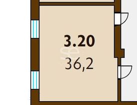 Продажа 1-комнатной квартиры 36,2 м², 3/7 этаж