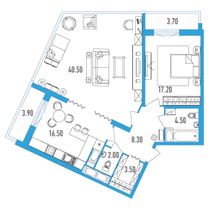 Продажа 2-комнатной квартиры 96,4 м², 23/24 этаж