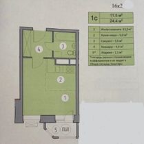 Продажа квартиры-студии 24,4 м², 4/8 этаж