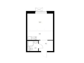 Продажа квартиры-студии 25,6 м², 11/25 этаж