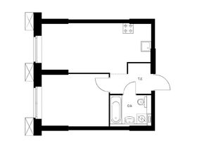 Продажа 1-комнатной квартиры 37,6 м², 26/28 этаж