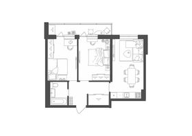 58,6 м², 2-комн. квартира, 4/10 этаж