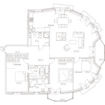 Продажа 4-комнатной квартиры 153,9 м², 9/23 этаж