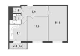Продажа 2-комнатной квартиры 58 м², 11/23 этаж