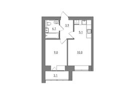 35,2 м², 2-комн. квартира, 1/9 этаж