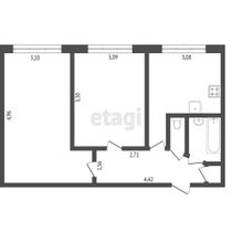 Продажа 2-комнатной квартиры 44,3 м², 2/9 этаж