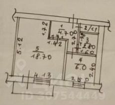 33 м², 1-комн. квартира, 5/5 этаж