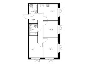 Продажа 3-комнатной квартиры 63,6 м², 14/16 этаж