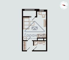 Продажа 1-комнатной квартиры 28,7 м², 3/8 этаж