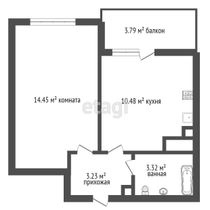 Продажа 1-комнатной квартиры 31,5 м², 7/23 этаж