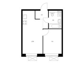 Продажа 1-комнатной квартиры 32 м², 10/18 этаж