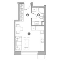 Продажа квартиры-студии 25,7 м², 2/16 этаж