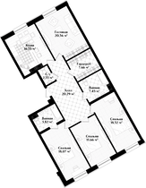 Продажа 4-комнатной квартиры 132,3 м², 2/7 этаж