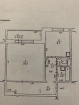 44 м², 1-комн. квартира, 5/6 этаж