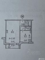 35 м², 1-комн. квартира, 5/5 этаж