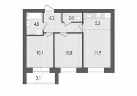 53,3 м², 3-комн. квартира, 5/9 этаж