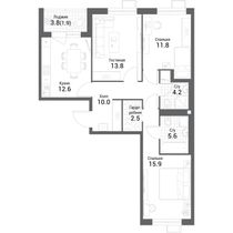 Продажа 3-комнатной квартиры 78,3 м², 4/9 этаж
